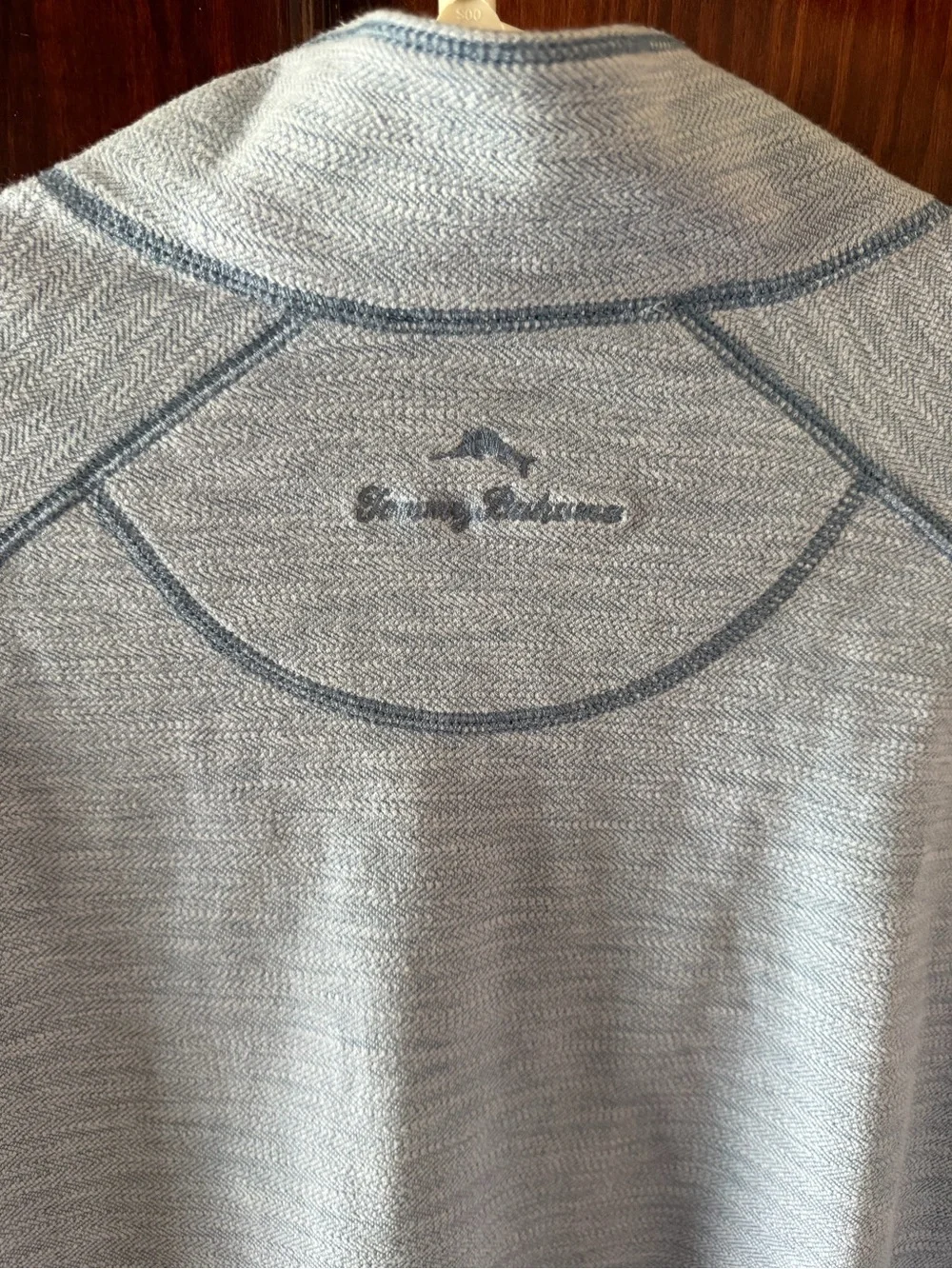 Tommy Bahama reversible Men's Light Blue Quarter-Zip Sweater